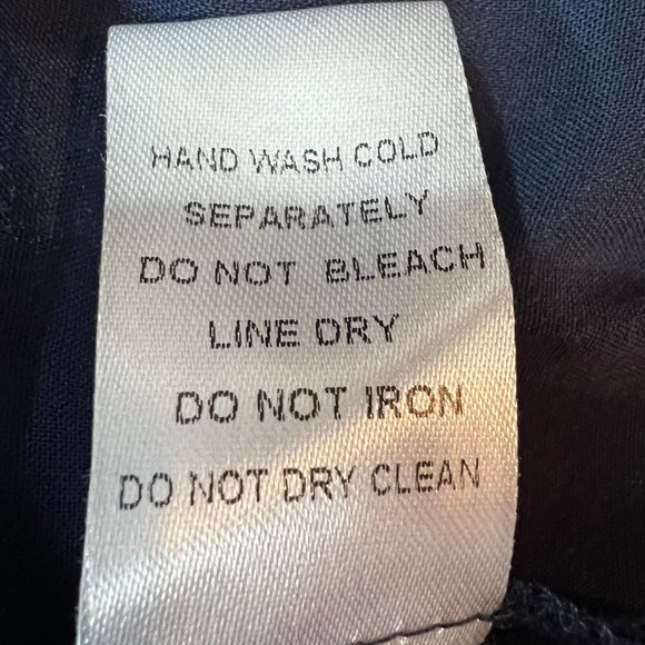 Like New SIGNATURE8 Navy Blue Embroidered Off-The-Shoulder Mini Dress Sz… - Picture 10 of 10